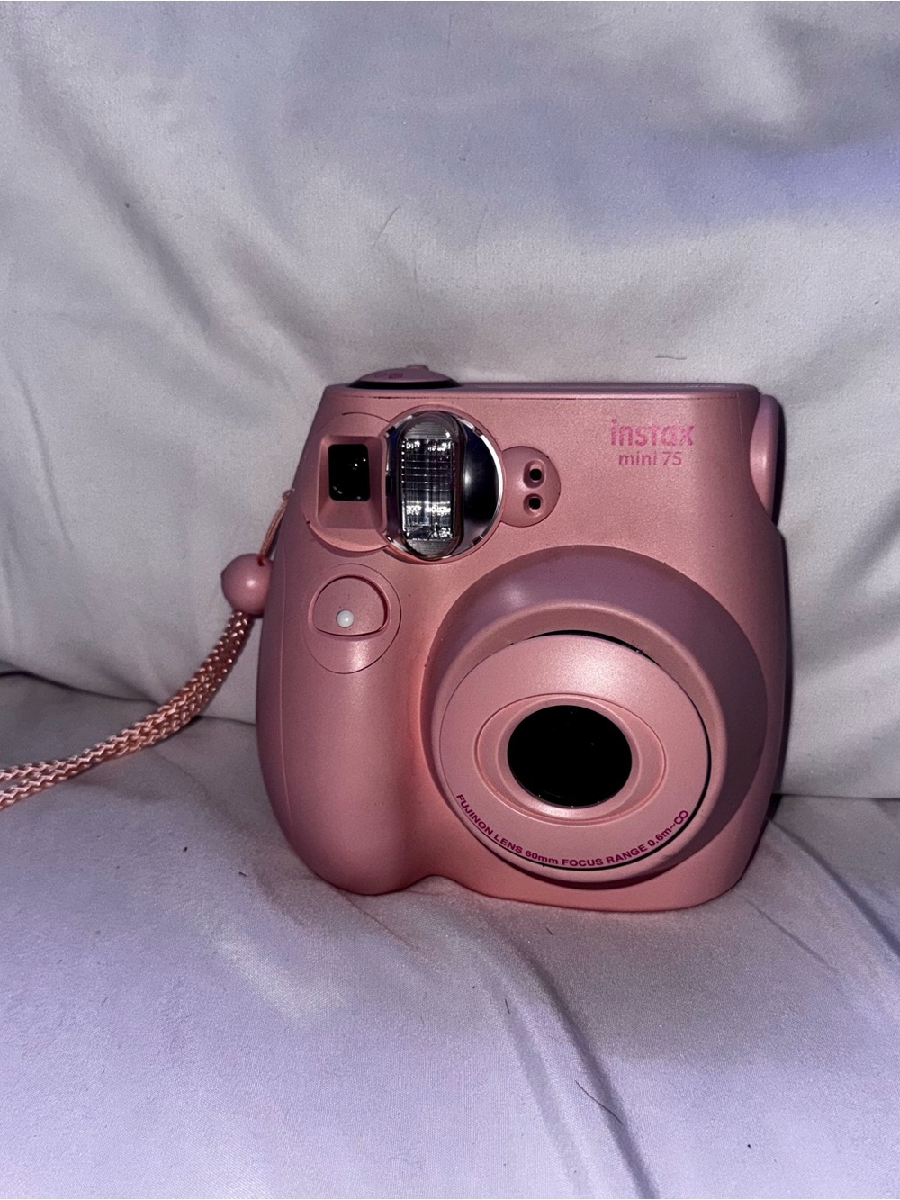 Fujifilm Instax Mini 7S Rose Pink Instant Camera with Wrist Strap